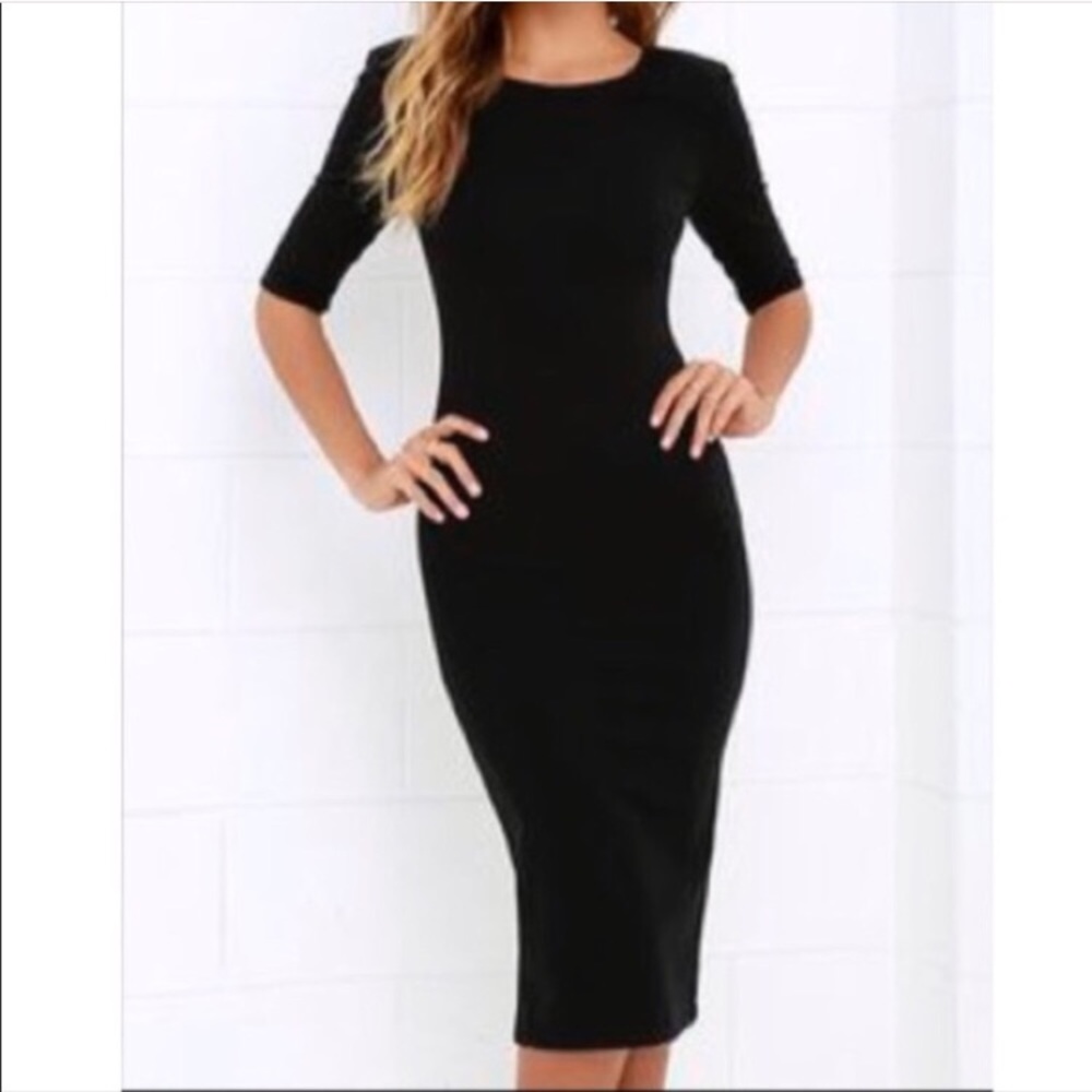 Midi Black Dress